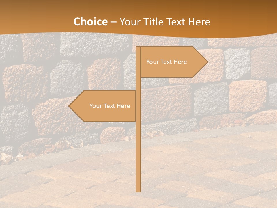 Retaining Wall And Patio, Copy Sapce, Vertical PowerPoint Template