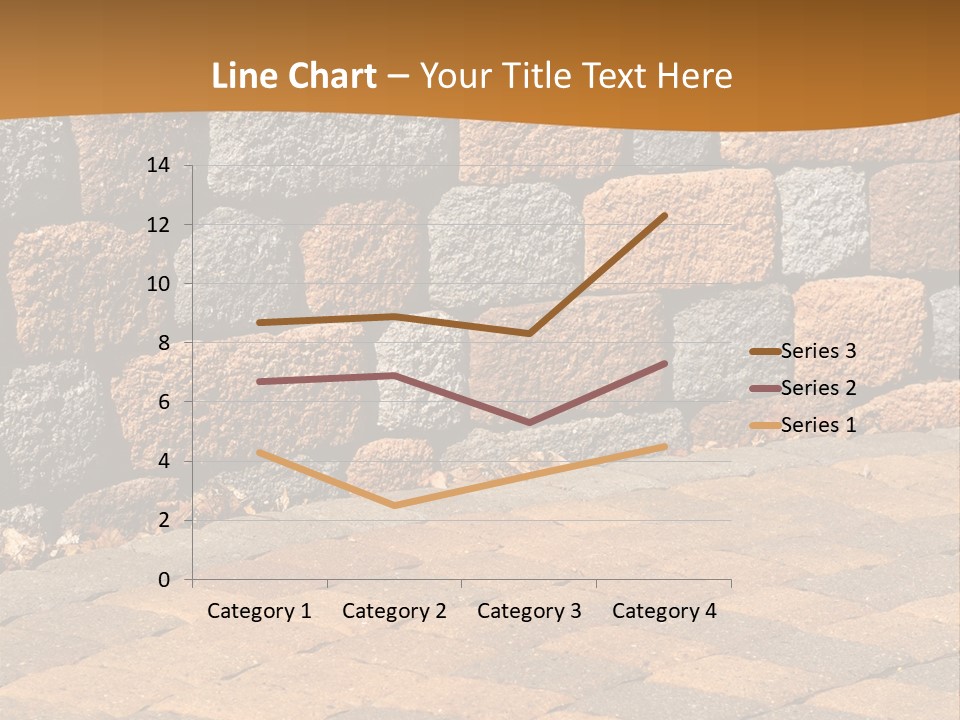 Retaining Wall And Patio, Copy Sapce, Vertical PowerPoint Template