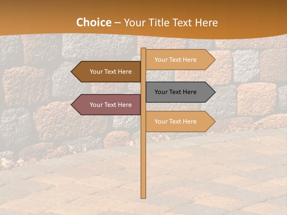 Retaining Wall And Patio, Copy Sapce, Vertical PowerPoint Template