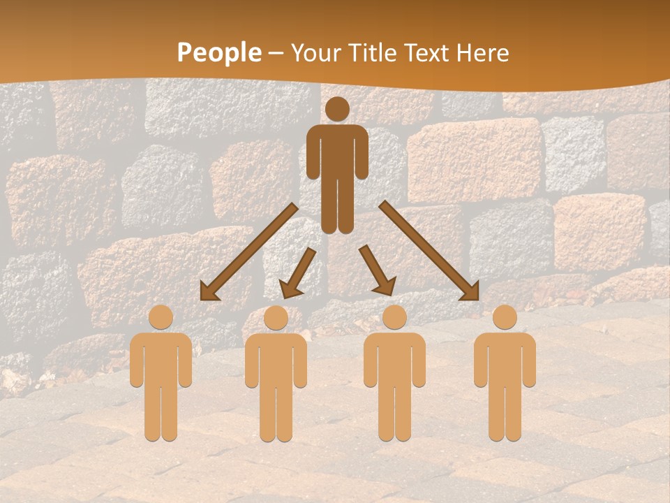 Retaining Wall And Patio, Copy Sapce, Vertical PowerPoint Template