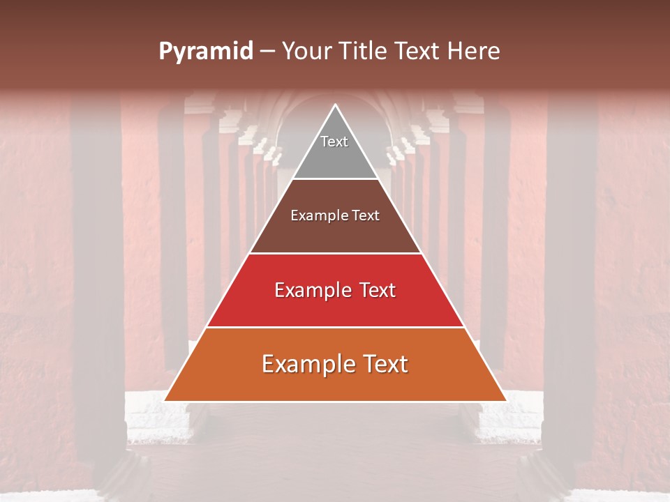 Old Arched Hallway PowerPoint Template