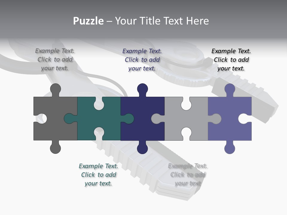 A Robotic Arm, Over White, Isolated PowerPoint Template