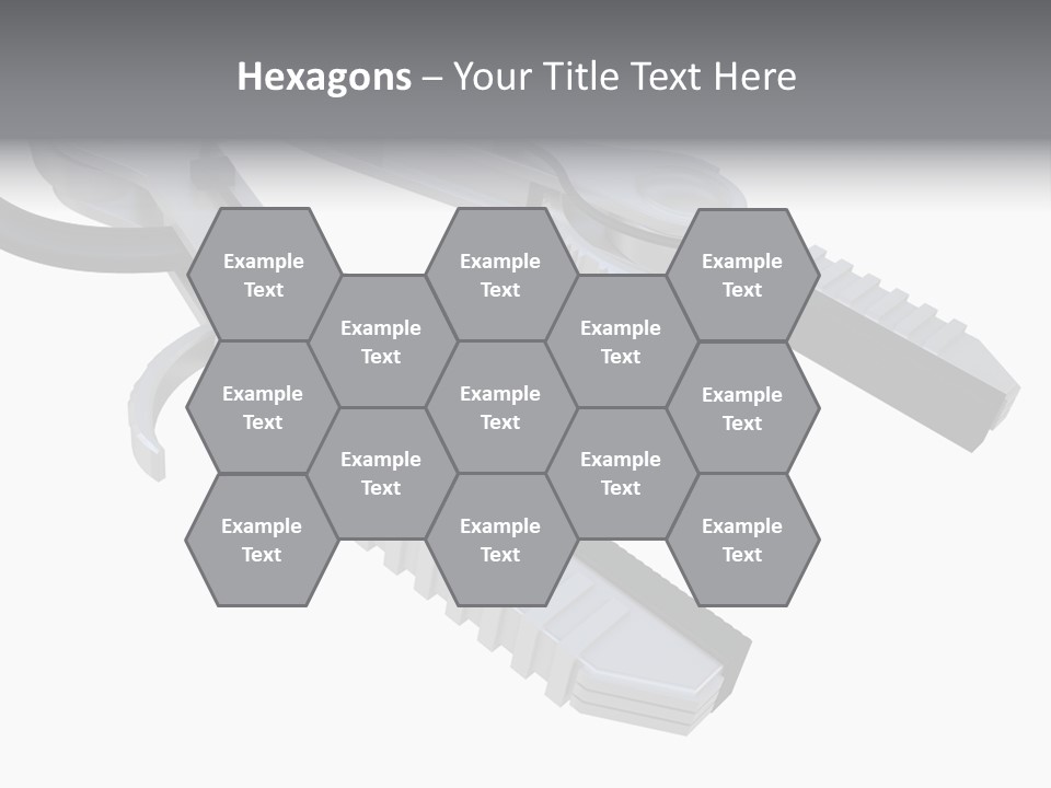 A Robotic Arm, Over White, Isolated PowerPoint Template