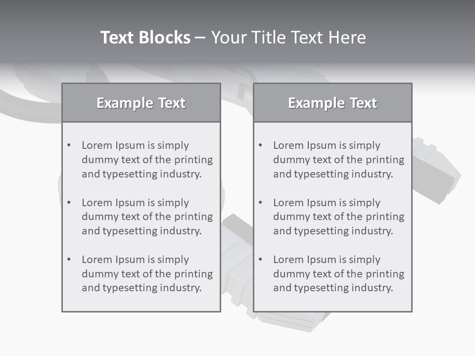 A Robotic Arm, Over White, Isolated PowerPoint Template