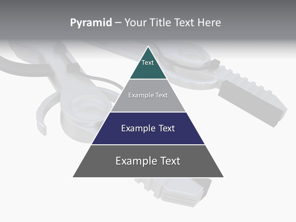 A Robotic Arm, Over White, Isolated PowerPoint Template