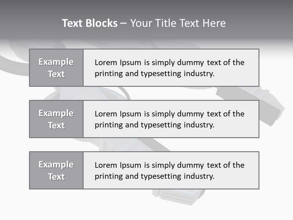 A Robotic Arm, Over White, Isolated PowerPoint Template