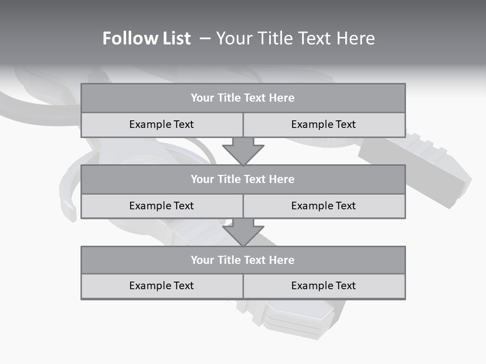 A Robotic Arm, Over White, Isolated PowerPoint Template