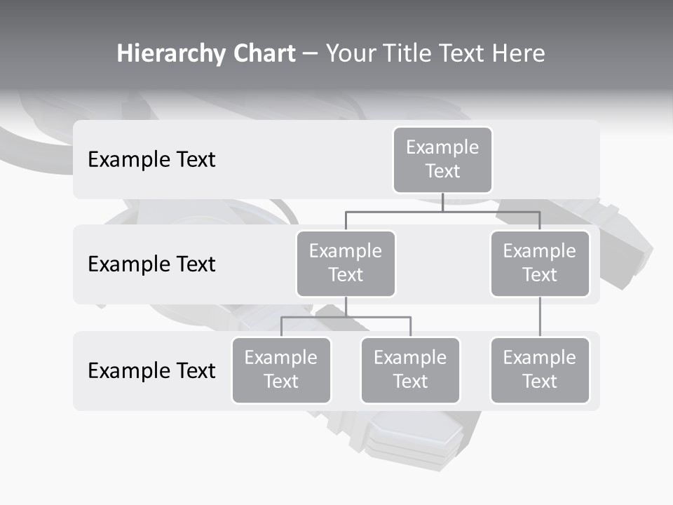 A Robotic Arm, Over White, Isolated PowerPoint Template