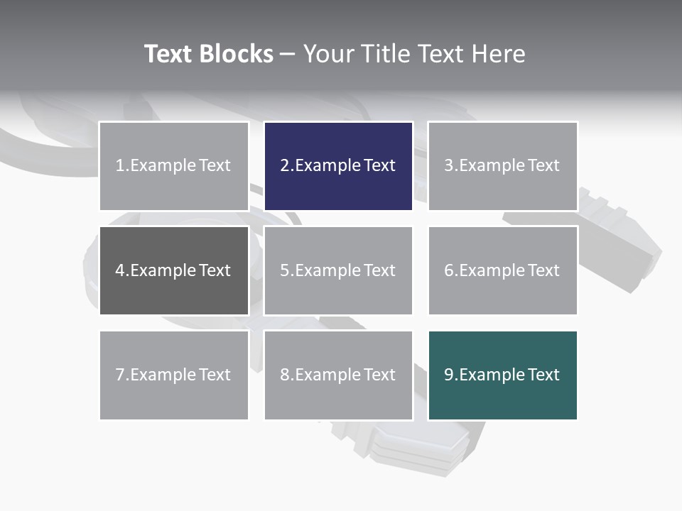 A Robotic Arm, Over White, Isolated PowerPoint Template