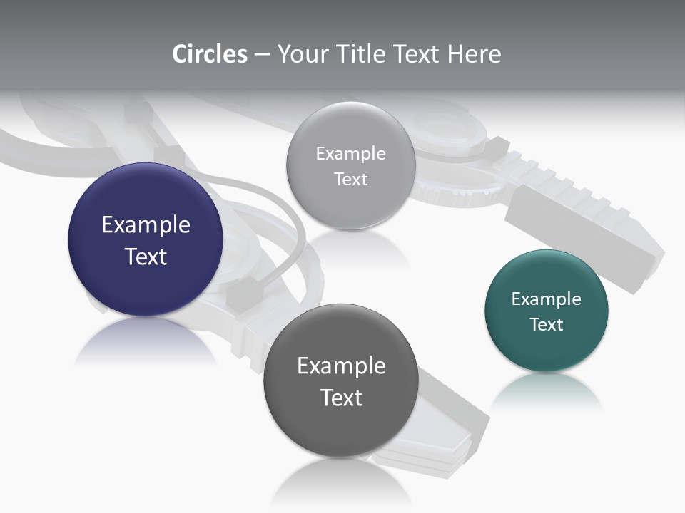 A Robotic Arm, Over White, Isolated PowerPoint Template