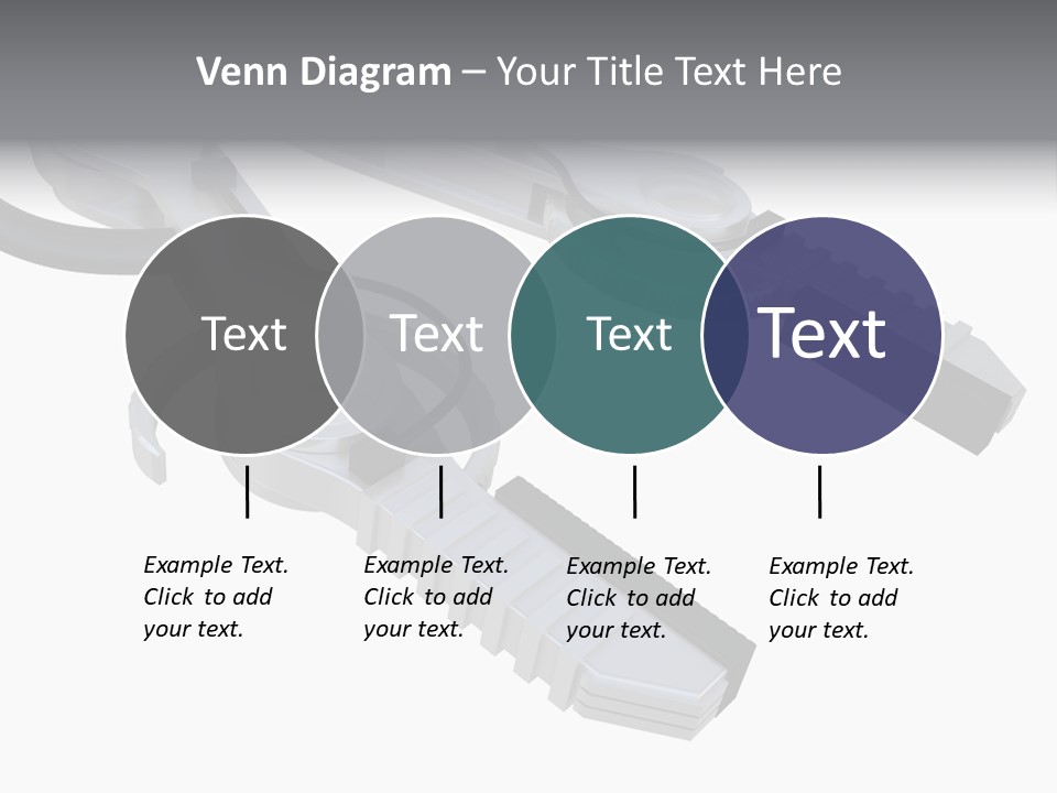 A Robotic Arm, Over White, Isolated PowerPoint Template