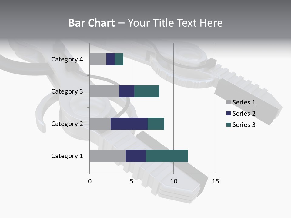 A Robotic Arm, Over White, Isolated PowerPoint Template