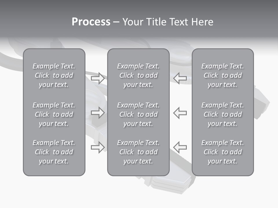 A Robotic Arm, Over White, Isolated PowerPoint Template