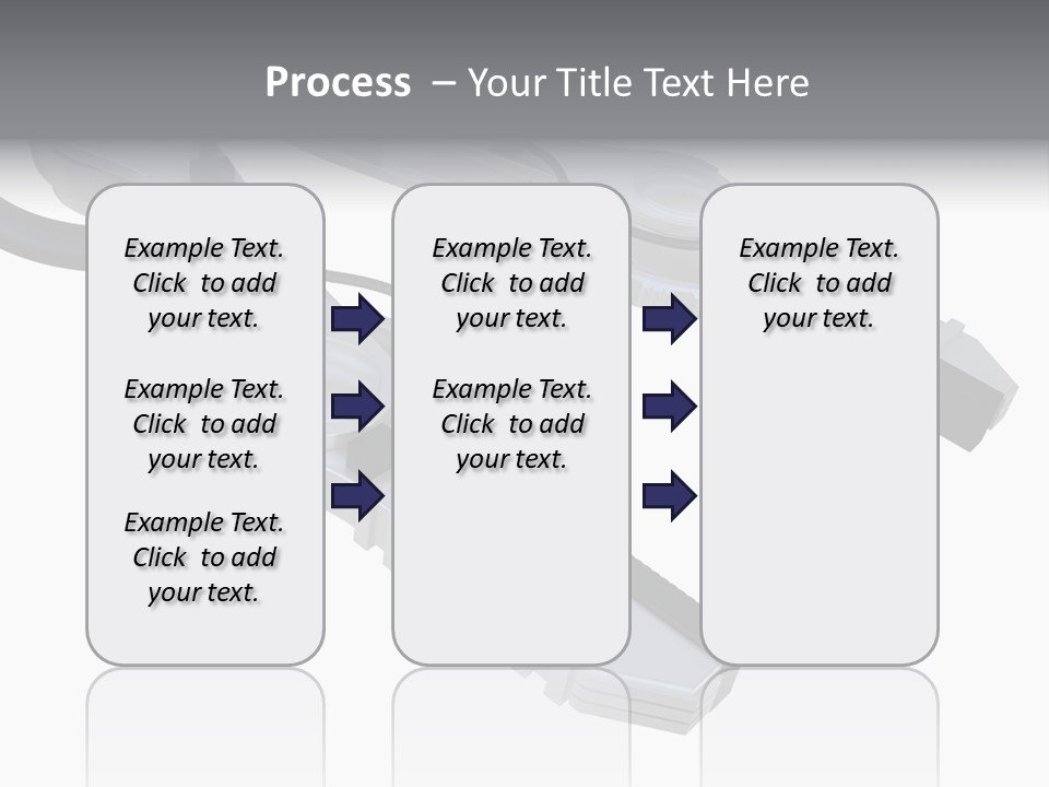 A Robotic Arm, Over White, Isolated PowerPoint Template