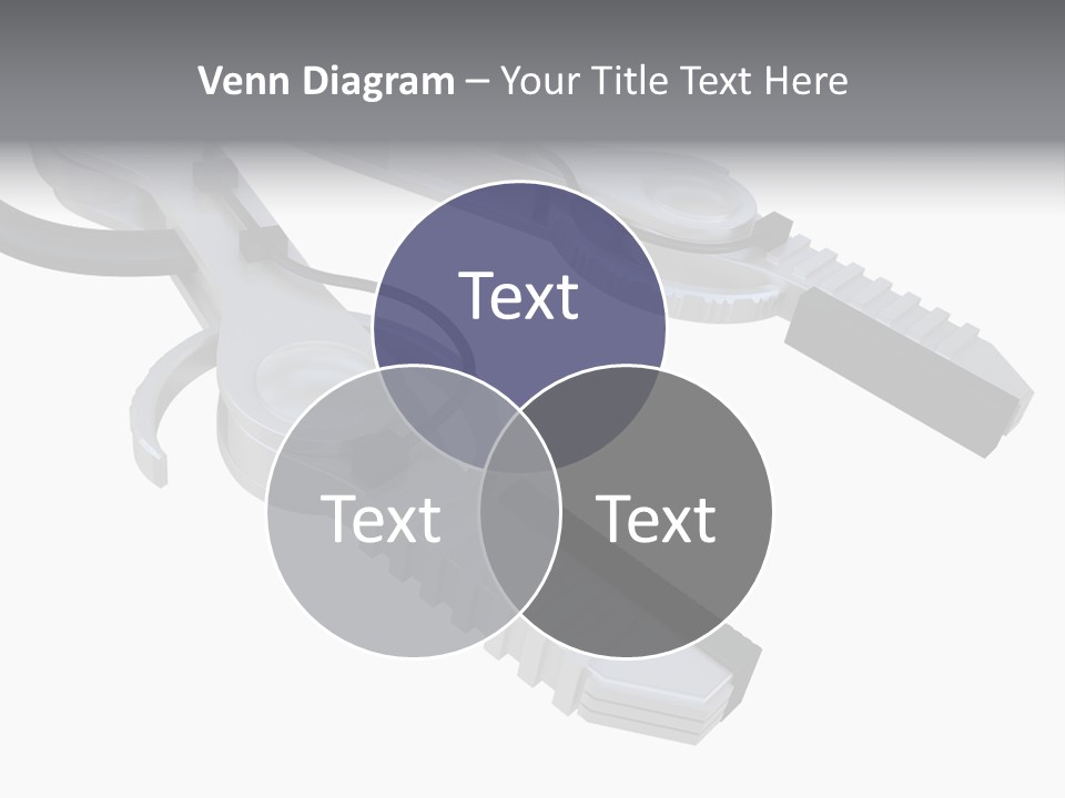 A Robotic Arm, Over White, Isolated PowerPoint Template