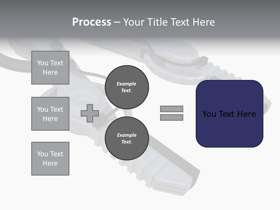 A Robotic Arm, Over White, Isolated PowerPoint Template