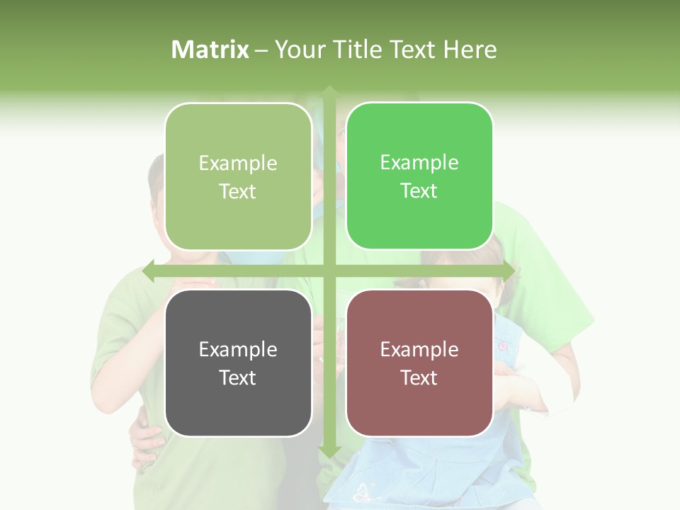 Happy Family Drinks Pure Water PowerPoint Template