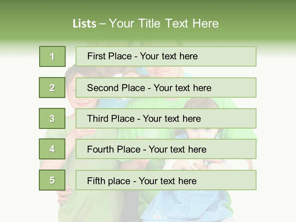 Happy Family Drinks Pure Water PowerPoint Template