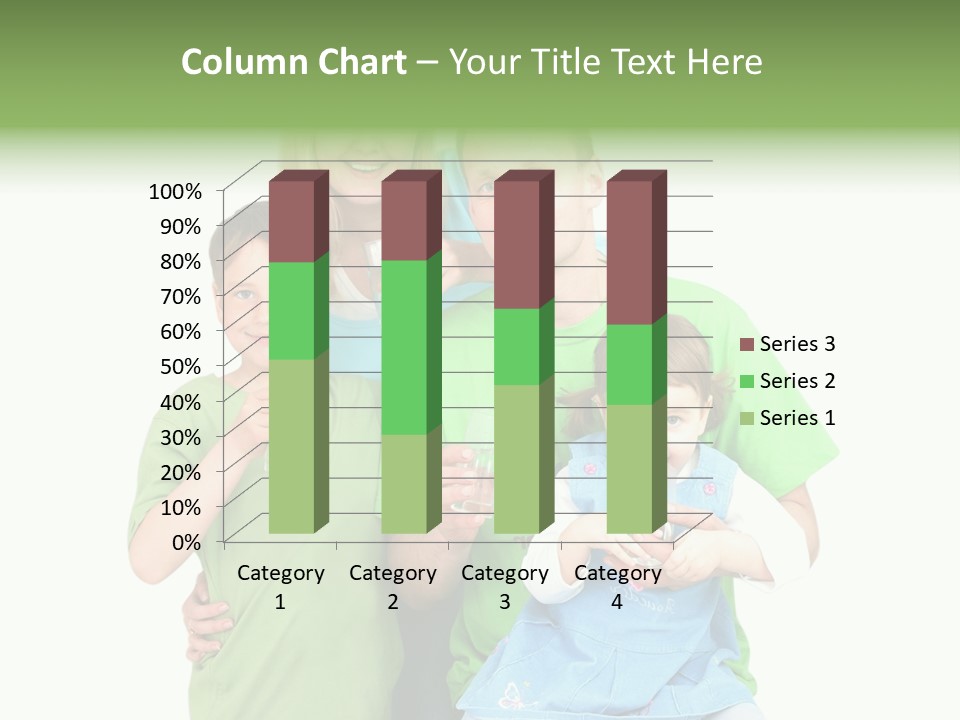 Happy Family Drinks Pure Water PowerPoint Template