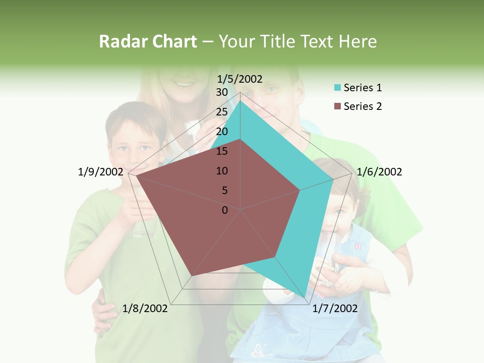 Happy Family Drinks Pure Water PowerPoint Template