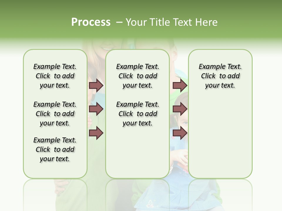 Happy Family Drinks Pure Water PowerPoint Template
