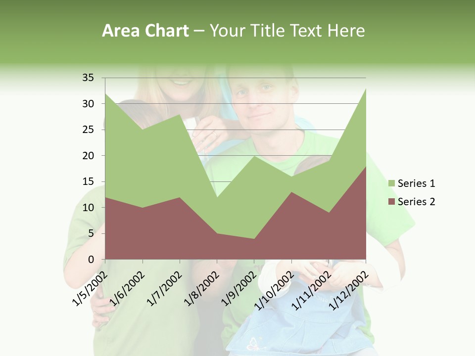 Happy Family Drinks Pure Water PowerPoint Template