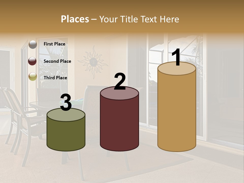 Outdoor Dining Area PowerPoint Template