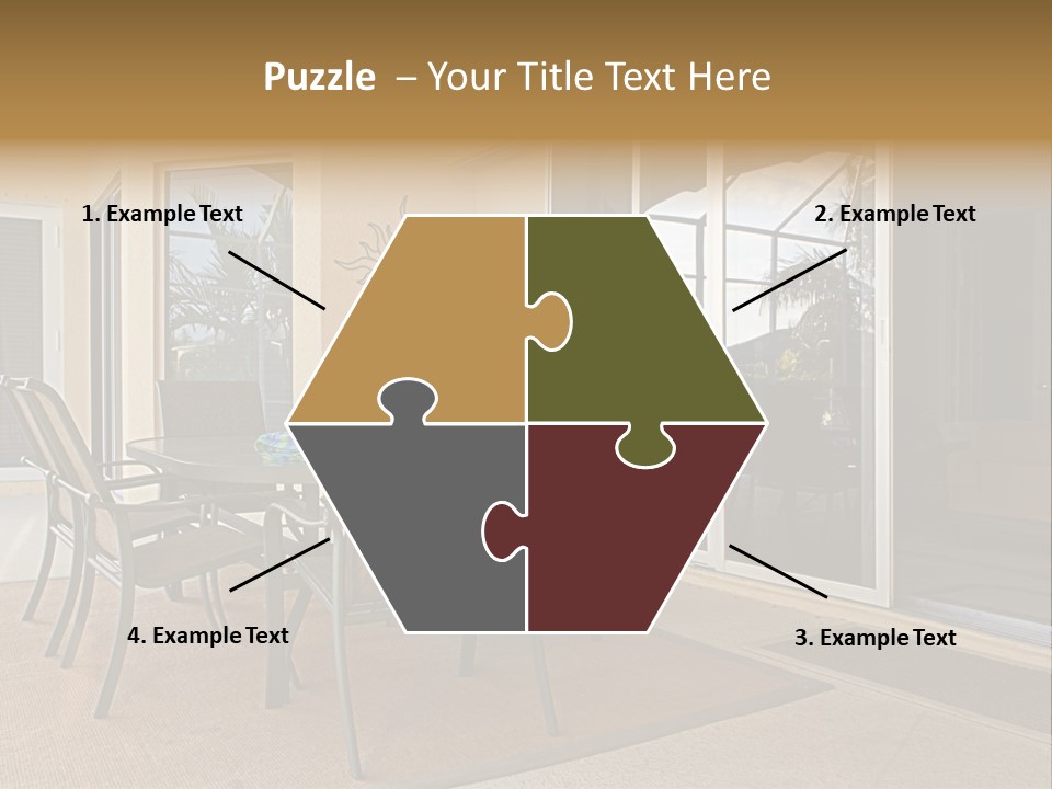 Outdoor Dining Area PowerPoint Template
