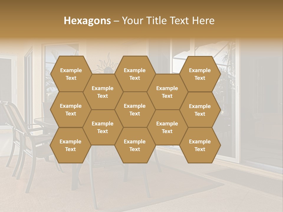 Outdoor Dining Area PowerPoint Template