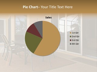 Outdoor Dining Area PowerPoint Template