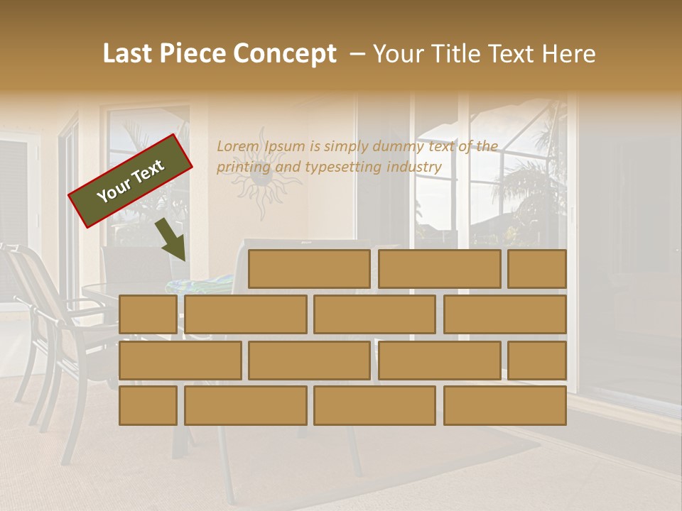 Outdoor Dining Area PowerPoint Template