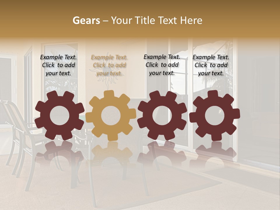 Outdoor Dining Area PowerPoint Template