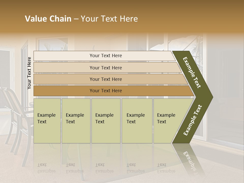 Outdoor Dining Area PowerPoint Template