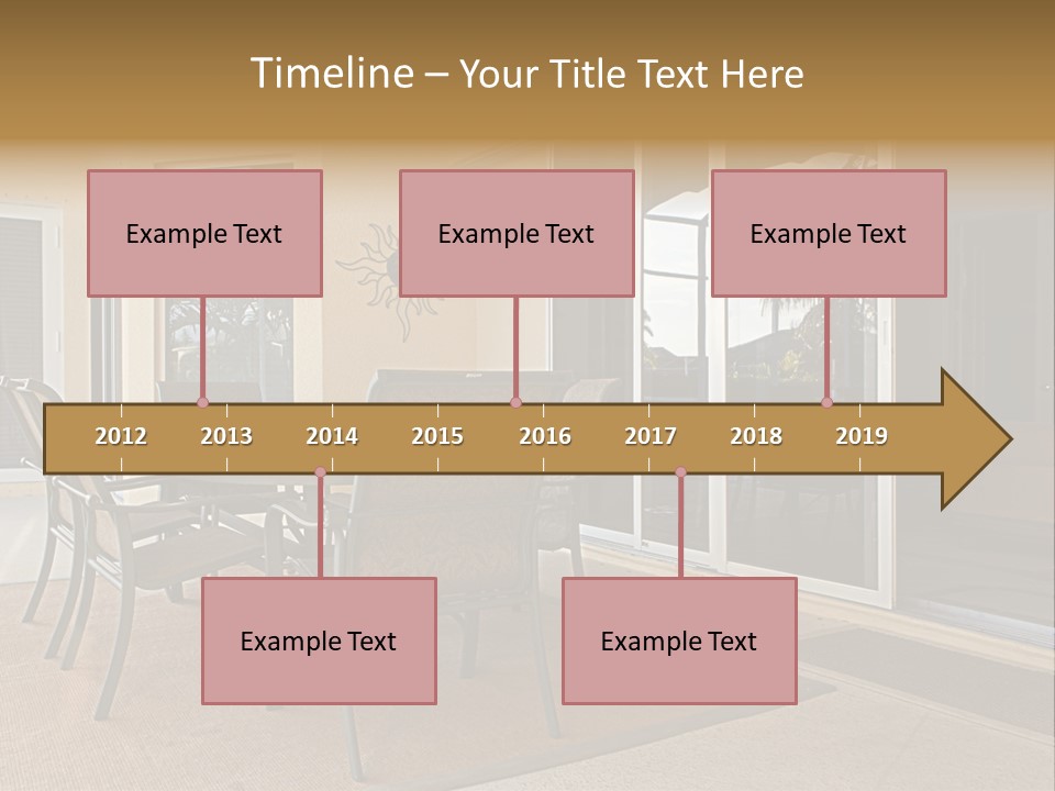 Outdoor Dining Area PowerPoint Template