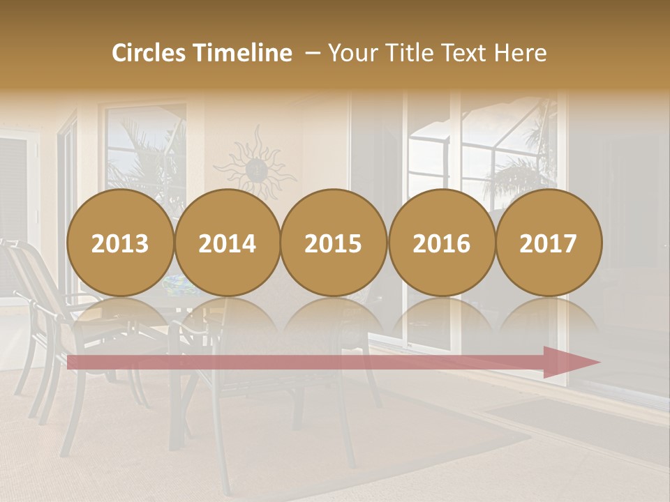 Outdoor Dining Area PowerPoint Template