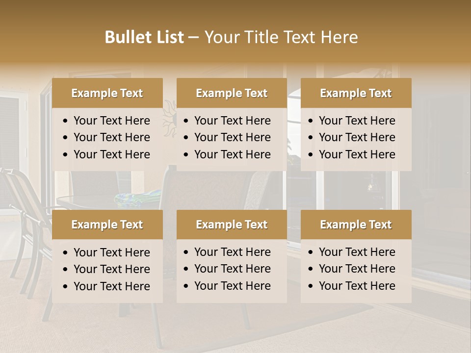 Outdoor Dining Area PowerPoint Template