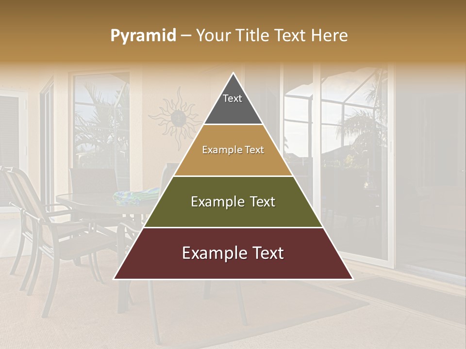 Outdoor Dining Area PowerPoint Template