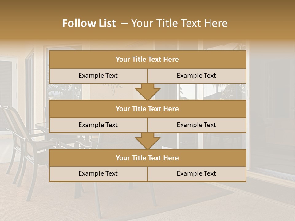 Outdoor Dining Area PowerPoint Template
