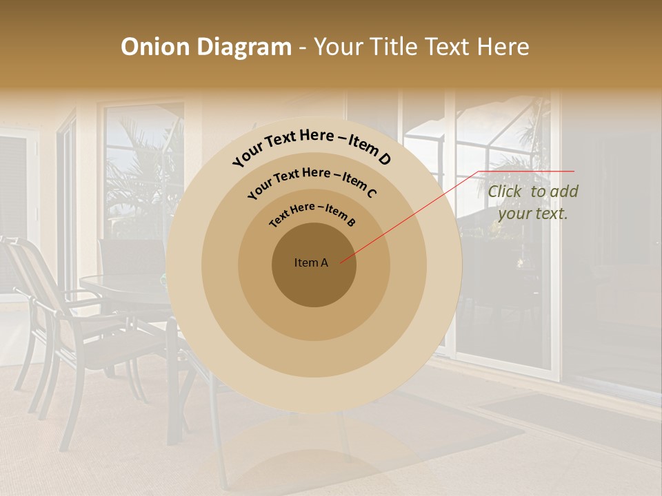 Outdoor Dining Area PowerPoint Template