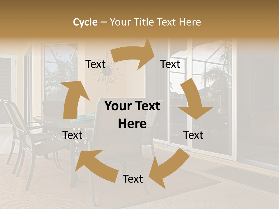 Outdoor Dining Area PowerPoint Template