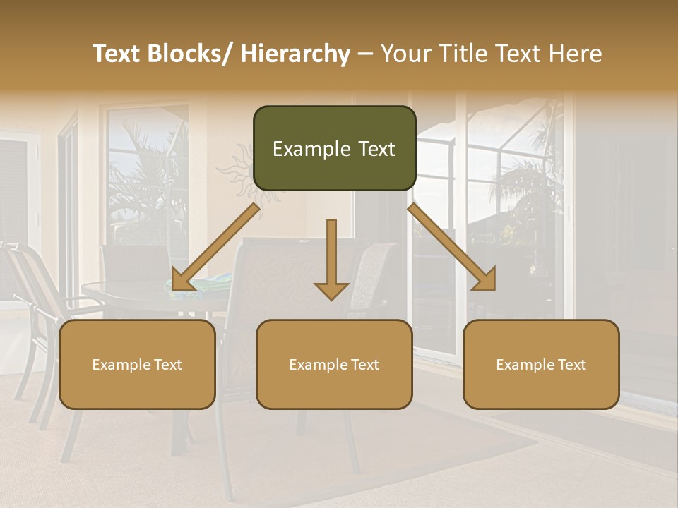 Outdoor Dining Area PowerPoint Template