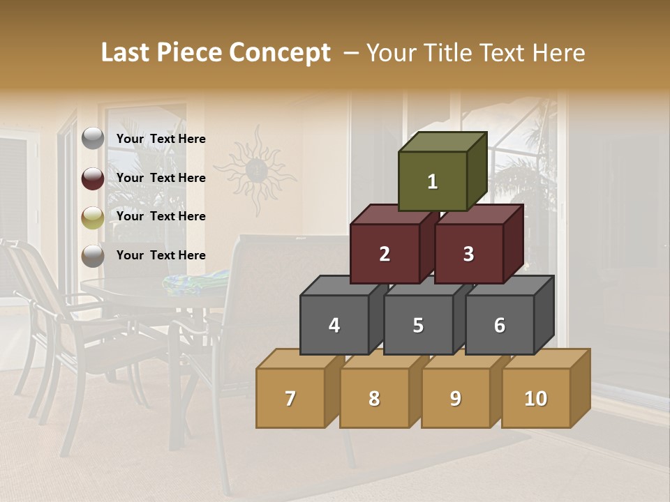 Outdoor Dining Area PowerPoint Template