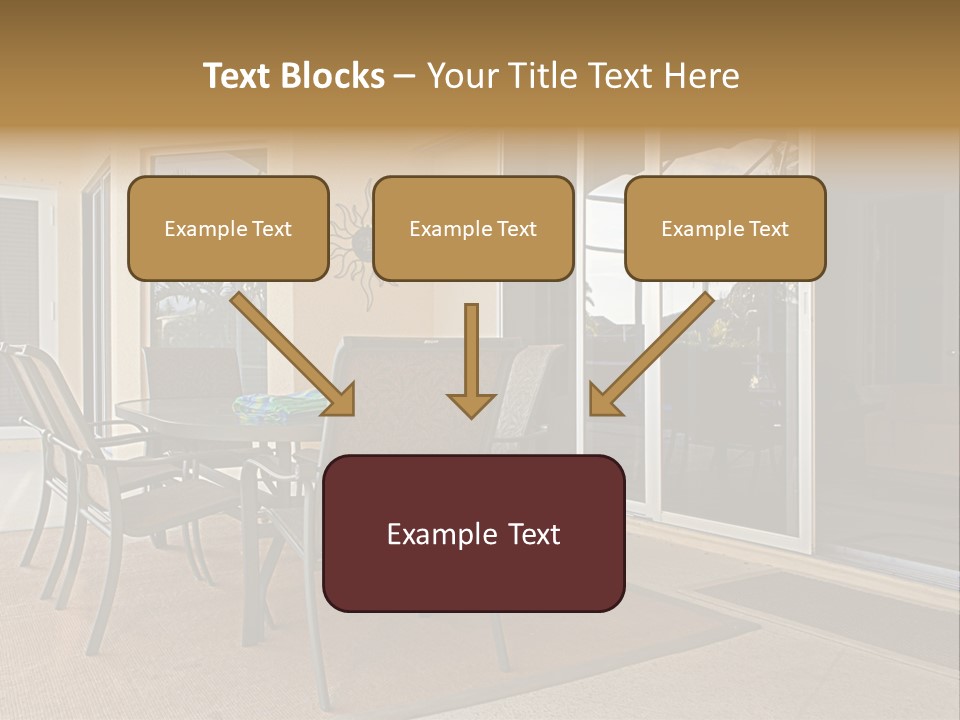 Outdoor Dining Area PowerPoint Template