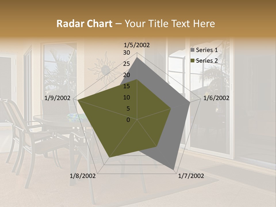 Outdoor Dining Area PowerPoint Template