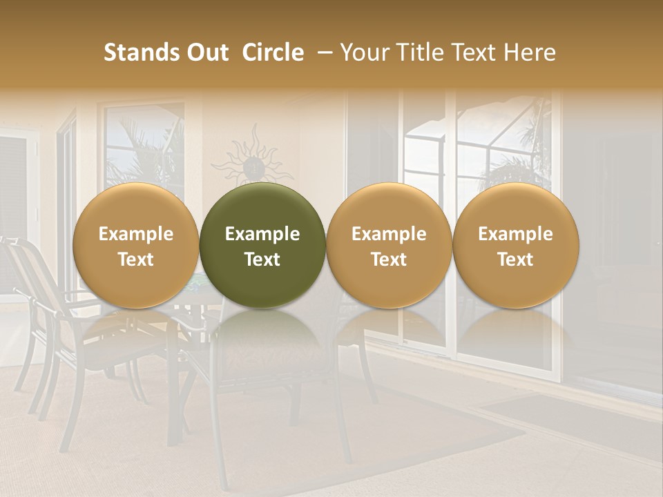 Outdoor Dining Area PowerPoint Template