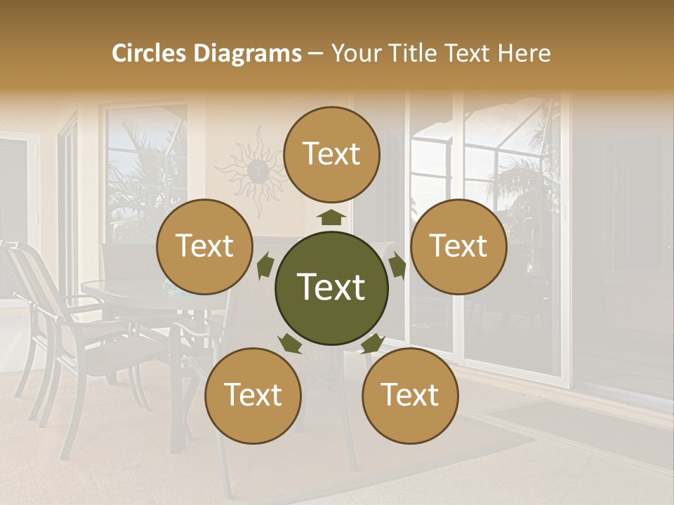 Outdoor Dining Area PowerPoint Template