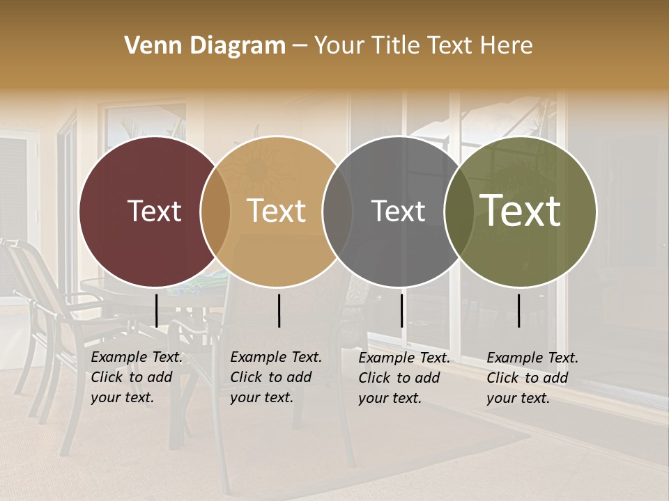 Outdoor Dining Area PowerPoint Template