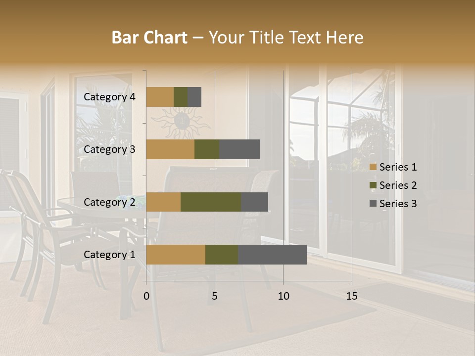 Outdoor Dining Area PowerPoint Template