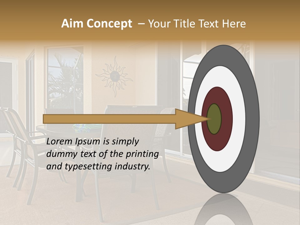 Outdoor Dining Area PowerPoint Template