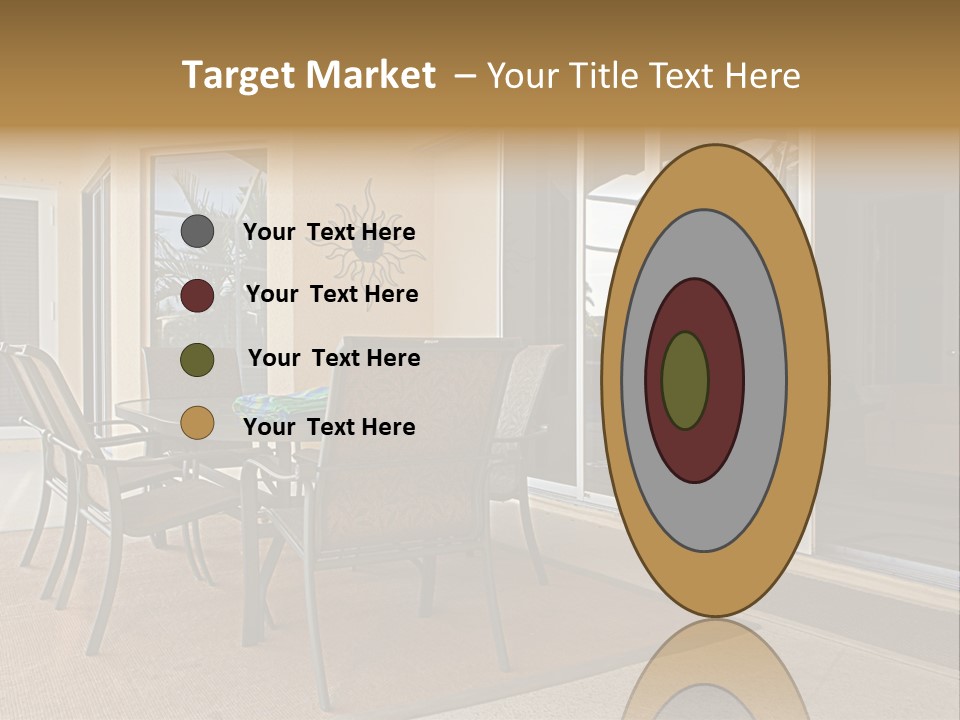 Outdoor Dining Area PowerPoint Template